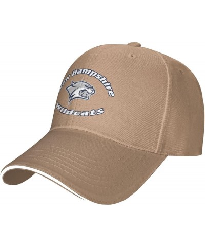 University of New Hampshire Logo Unisex Classic Hat Adjustable Fashion Casquette for Men Women Natural $8.26 Baseball Caps