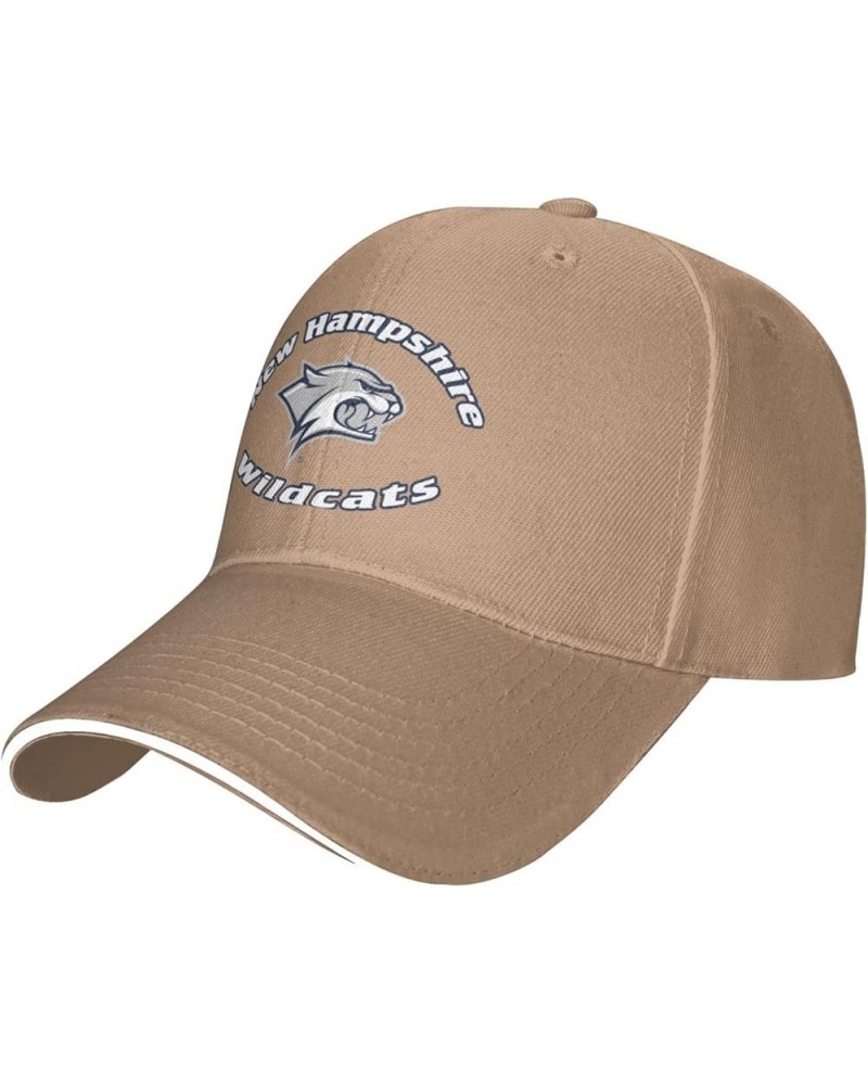 University of New Hampshire Logo Unisex Classic Hat Adjustable Fashion Casquette for Men Women Natural $8.26 Baseball Caps