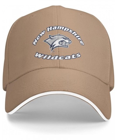 University of New Hampshire Logo Unisex Classic Hat Adjustable Fashion Casquette for Men Women Natural $8.26 Baseball Caps