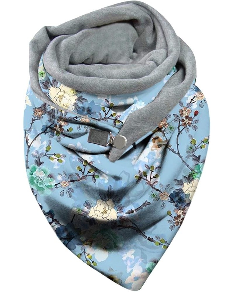 Fashion Women Casual Scarves Casual Soft Warm Shawls Printing Button Scarves Fashion Scarf Shawls scarfs for women D-g $9.59 ...