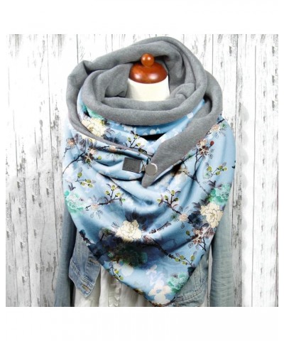 Fashion Women Casual Scarves Casual Soft Warm Shawls Printing Button Scarves Fashion Scarf Shawls scarfs for women D-g $9.59 ...