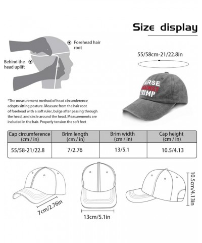 Nurse Against Trump Democrat 2024 Hat Cool Hat Pigment Black Hat for Men Gifts for Mom Baseball Cap Pigment Gray $10.58 Cowbo...