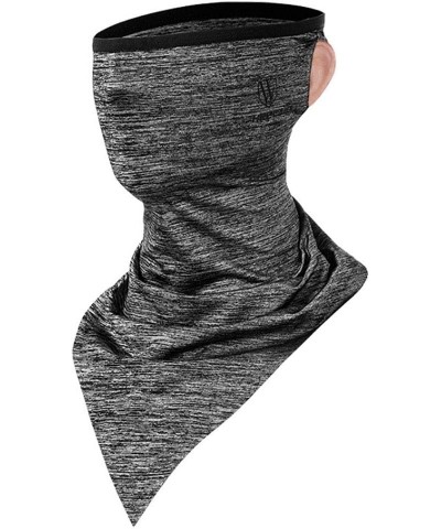 Face Bandana Neck Gaiters Ear Loops Balaclava Motorcycle Dust Wind Face Neck Cover for Men Women C-grey $10.99 Balaclavas