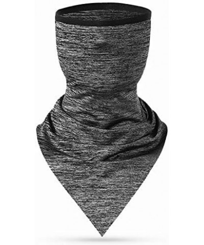 Face Bandana Neck Gaiters Ear Loops Balaclava Motorcycle Dust Wind Face Neck Cover for Men Women C-grey $10.99 Balaclavas