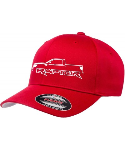 2010-14 Ford SVT Raptor F150 Truck Outline Design Flexfit 6277 Athletic Baseball Fitted Hat Cap Red $11.48 Baseball Caps