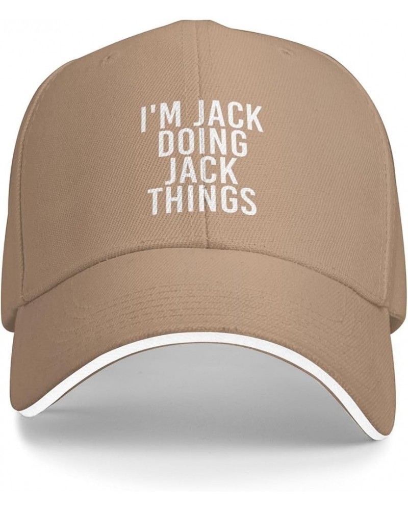 I'm Jacks Doing Jacks Things Adjustable Dad Golf Hat Black Unisex Vintage Washed Baseball Cap Natural $12.60 Baseball Caps