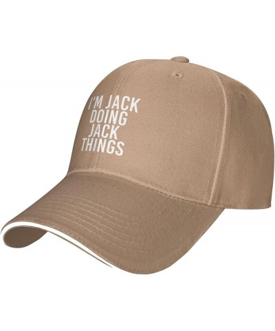 I'm Jacks Doing Jacks Things Adjustable Dad Golf Hat Black Unisex Vintage Washed Baseball Cap Natural $12.60 Baseball Caps