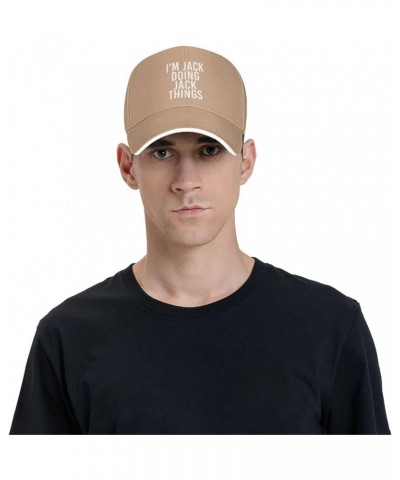 I'm Jacks Doing Jacks Things Adjustable Dad Golf Hat Black Unisex Vintage Washed Baseball Cap Natural $12.60 Baseball Caps