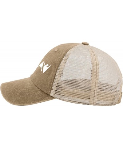 Dad Hat God is Greater Than The Highs and Lows Trucker Hat Women Funny Mesh Cap for Summer Khaki $12.71 Baseball Caps