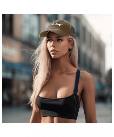 Dad Hat God is Greater Than The Highs and Lows Trucker Hat Women Funny Mesh Cap for Summer Khaki $12.71 Baseball Caps