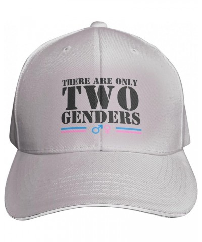 There are Only 2 Genders Hat There are Only Two Genders Hat Black Trucker Hat Men Women Baseball Cap Funny Hats Gray $9.89 Ba...