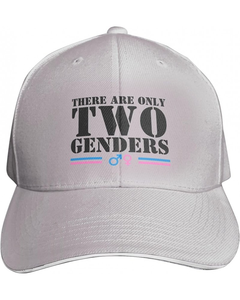 There are Only 2 Genders Hat There are Only Two Genders Hat Black Trucker Hat Men Women Baseball Cap Funny Hats Gray $9.89 Ba...