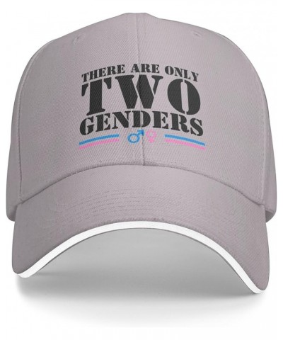 There are Only 2 Genders Hat There are Only Two Genders Hat Black Trucker Hat Men Women Baseball Cap Funny Hats Gray $9.89 Ba...