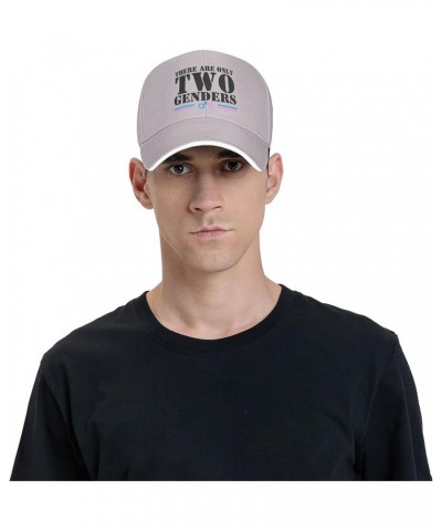 There are Only 2 Genders Hat There are Only Two Genders Hat Black Trucker Hat Men Women Baseball Cap Funny Hats Gray $9.89 Ba...