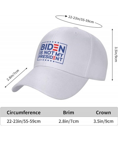 Not My President Biden - Pro Trump 2020 Political Baseball Cap Women Dad Hat Men Sun Hat Trucker Hat Black White $9.29 Baseba...