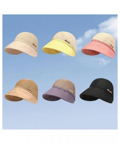 Sun Hat,Large Brim Sun Hat,Women's Large Brim Sun Hat,Wide Brim Sun Hat,Summer Beach Sun Hat B Polyester $10.72 Sun Hats