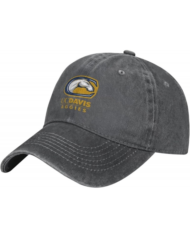 Uc Davis Aggies University Logo Cowboy Hats，Unisex Adjustable for Hat Baseball Cap Casquette Deep Heather $14.74 Cowboy Hats