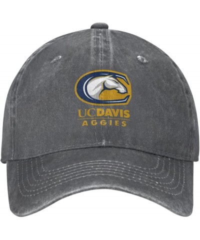 Uc Davis Aggies University Logo Cowboy Hats，Unisex Adjustable for Hat Baseball Cap Casquette Deep Heather $14.74 Cowboy Hats