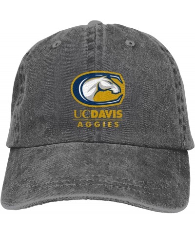 Uc Davis Aggies University Logo Cowboy Hats，Unisex Adjustable for Hat Baseball Cap Casquette Deep Heather $14.74 Cowboy Hats