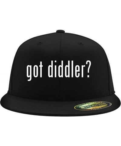 got Diddler? - Flexfit 6210 Structured Flat Bill Fitted Hat | Trendy Baseball Cap for Men and Women | Snapback Closure Black ...