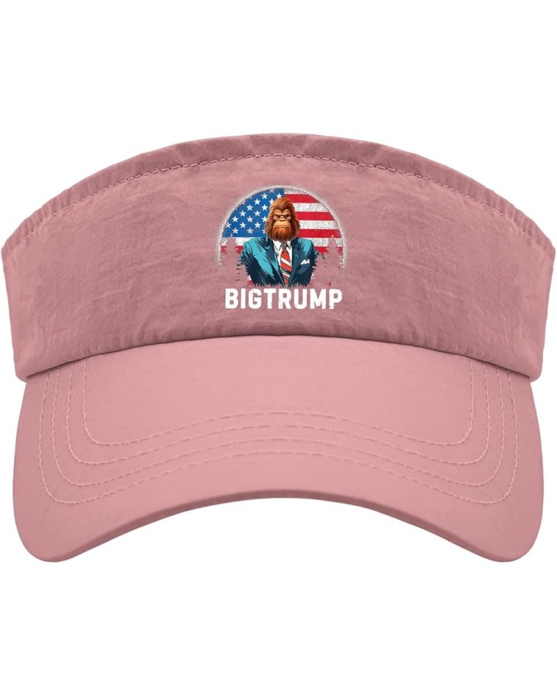 I Love The Bigfoots Trump 2024 Cap Visor Hats for Men Sun Visor with Designs Sun Caps Pink $10.19 Visors