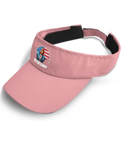 I Love The Bigfoots Trump 2024 Cap Visor Hats for Men Sun Visor with Designs Sun Caps Pink $10.19 Visors