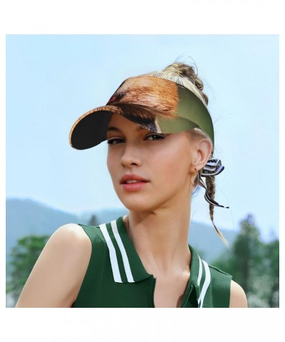 Cute Squirrel Sports Visor Hat for Men and Women Adjustable Uv Visor Baseball Cap Tennis Cap Summer Hat $13.55 Visors