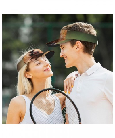 Cute Squirrel Sports Visor Hat for Men and Women Adjustable Uv Visor Baseball Cap Tennis Cap Summer Hat $13.55 Visors