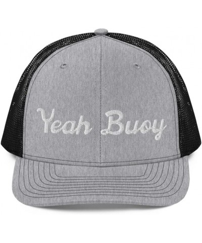 Yeah Buoy Ski Snowboarder Heather Grey / Black $21.70 Baseball Caps