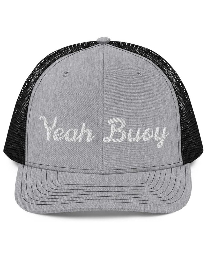 Yeah Buoy Ski Snowboarder Heather Grey / Black $21.70 Baseball Caps