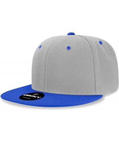 Standard 6 Panel High Profile Structured Acrylic/Polyester Snapback Multi $9.12 Baseball Caps