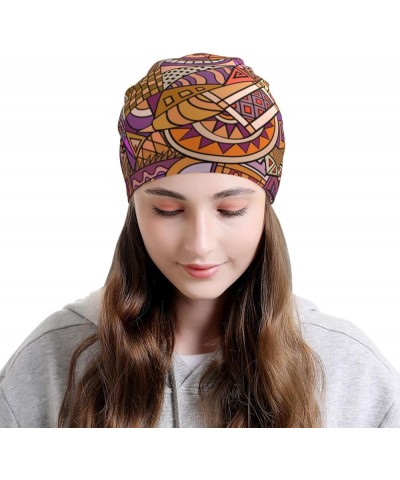 Anchor Steering Wheel Chemo Hat Cancer Headwear Skull Hat Slouchy Beanie Knit Skull Cap for Women Men African Ethnic Style2 $...