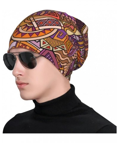 Anchor Steering Wheel Chemo Hat Cancer Headwear Skull Hat Slouchy Beanie Knit Skull Cap for Women Men African Ethnic Style2 $...