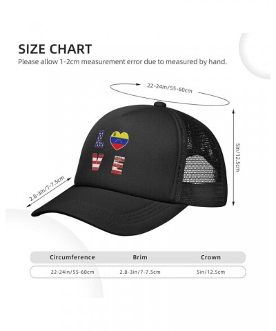 Trucker Hat Mesh Baseball Cap Adjustable Dad Hat Unisex Black $11.69 Baseball Caps