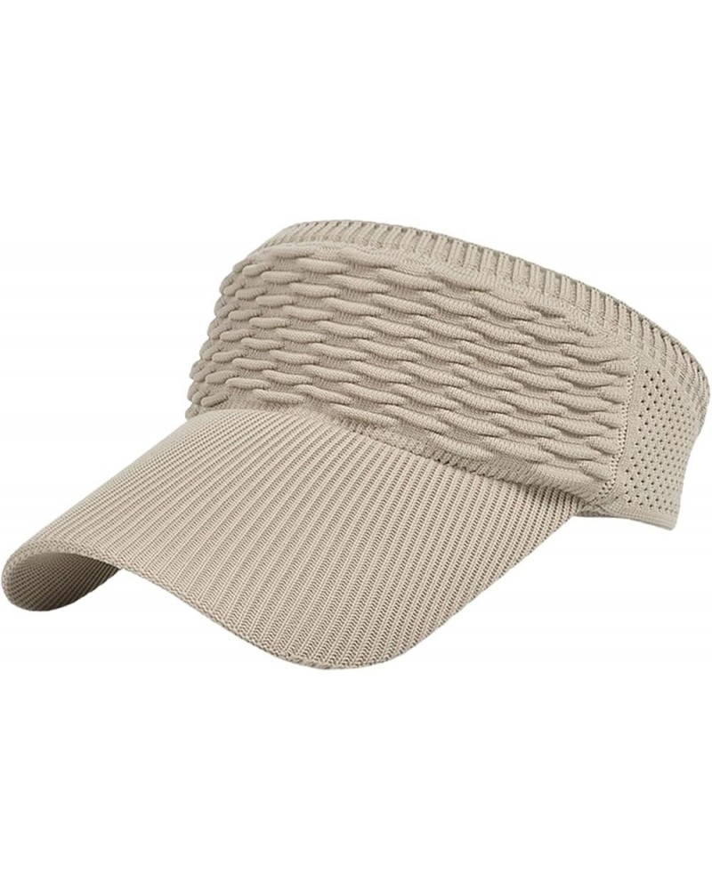 Visors for Women Beach Hats Adjustable Cap for Women and Men Trendy Baseball Hats for Women Summer Khaki $5.40 Baseball Caps