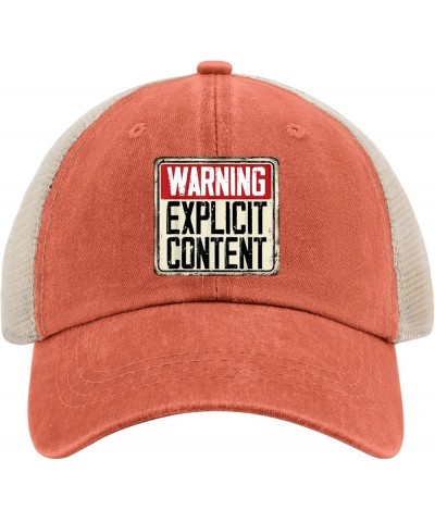 Warning Explicit Content Hat Funny Hat for Womens Mens AllBlack Cowgirl Hats Sun Hats Cowboy Hats Cowgirl Saffron $12.18 Cowb...