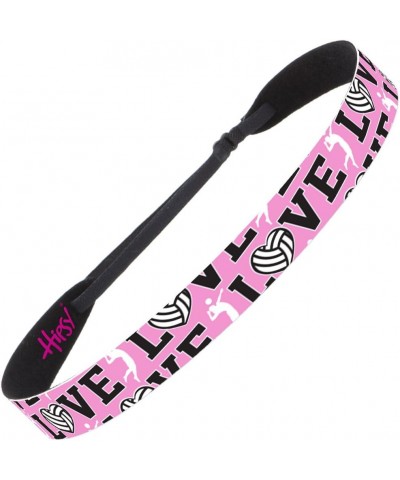 Cute Adjustable No Slip I Love Volleyball Headbands for Girls & Women Volleyball Mixed Light Pink 3pk $16.19 Headbands