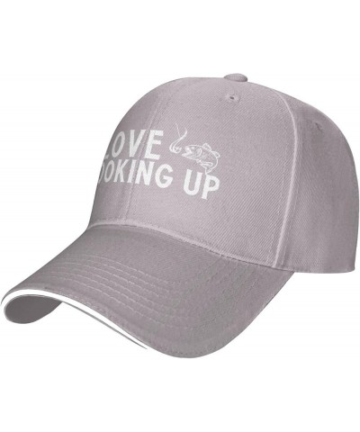 I Love Hooking Up Unisex Baseball Hat Retro Trucker Cap Adjustable Gray $10.43 Baseball Caps