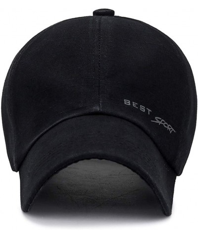 Caps for Men and Womens Summer Fashion Casual Sunscreen Baseball Caps Sports Hats Black-a $7.53 Baseball Caps