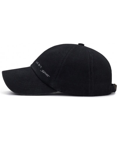 Caps for Men and Womens Summer Fashion Casual Sunscreen Baseball Caps Sports Hats Black-a $7.53 Baseball Caps