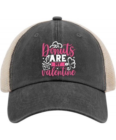 Cowgirl hat Pink Donuts are My Valentine dad hat Gardening hat Gifts for Men Baseball Hats Allblack $11.79 Cowboy Hats