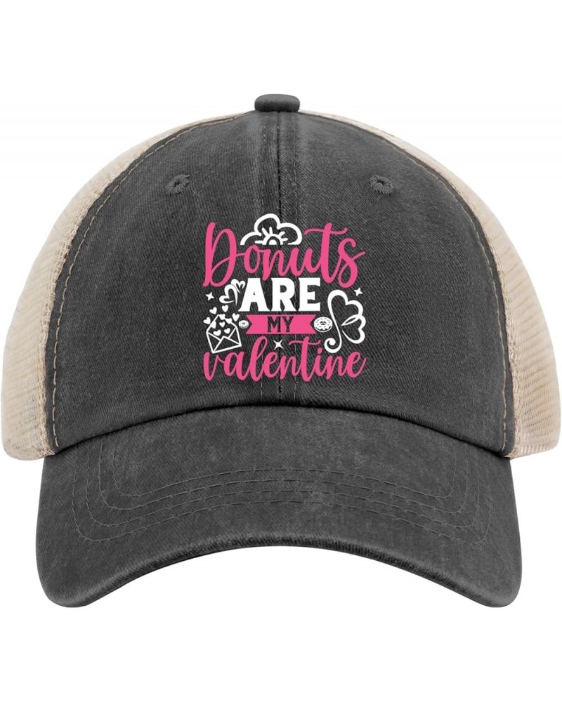 Cowgirl hat Pink Donuts are My Valentine dad hat Gardening hat Gifts for Men Baseball Hats Allblack $11.79 Cowboy Hats