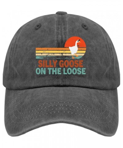 Silly Goose On The Loose Caps Funny Golf Hats Pigment Black Dad Hats for Men Gifts for Him Golf Cap Pigment Black $10.18 Buck...