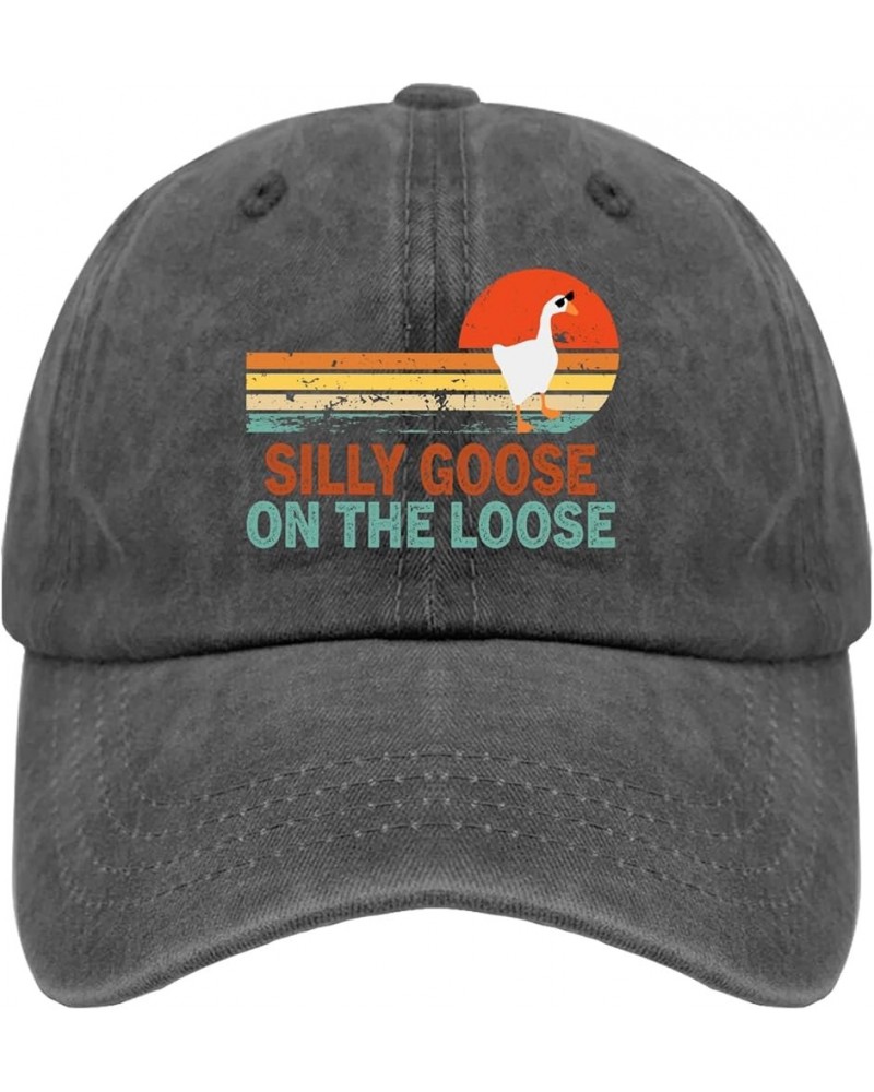 Silly Goose On The Loose Caps Funny Golf Hats Pigment Black Dad Hats for Men Gifts for Him Golf Cap Pigment Black $10.18 Buck...