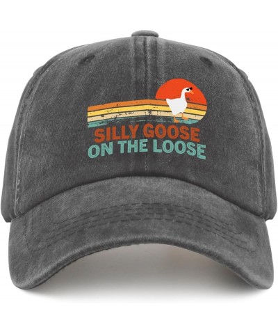 Silly Goose On The Loose Caps Funny Golf Hats Pigment Black Dad Hats for Men Gifts for Him Golf Cap Pigment Black $10.18 Buck...