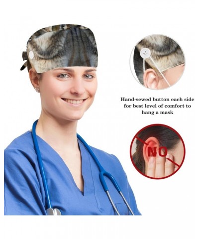 Nursing Hats,Working Cap with Buttons and Cotton Sweatband W915n7gsal $8.17 Skullies & Beanies