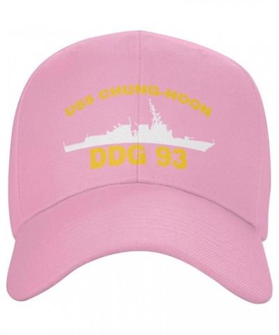 USS Chung-Hoon DDG 93 Flag Baseball Caps-Denim Hats Cowboy Knit hat Fisherman's hat Pink $13.36 Baseball Caps