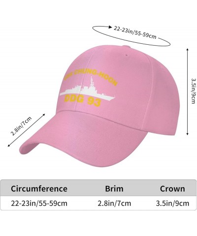 USS Chung-Hoon DDG 93 Flag Baseball Caps-Denim Hats Cowboy Knit hat Fisherman's hat Pink $13.36 Baseball Caps