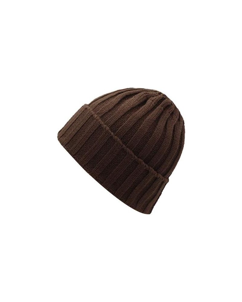 Winter Hats Winter Warm Beanie Hat Winter Hats for Men Women Caps Sport Female Knitted Hat Cap 20cmx22cm (Color : White) Coff...