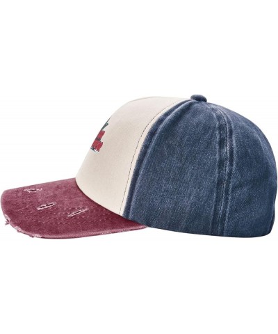 Drop A Gear and Disappear Outdoor Adult Washed Baseball Cap, Cowboy Hat, Travel Hat Navy and Red $16.31 Cowboy Hats